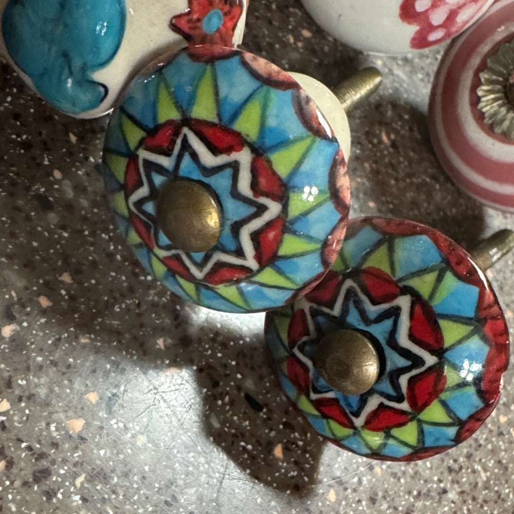 11 Colorful Ceramic Drawer Knobs Set - Picture 12 of 12